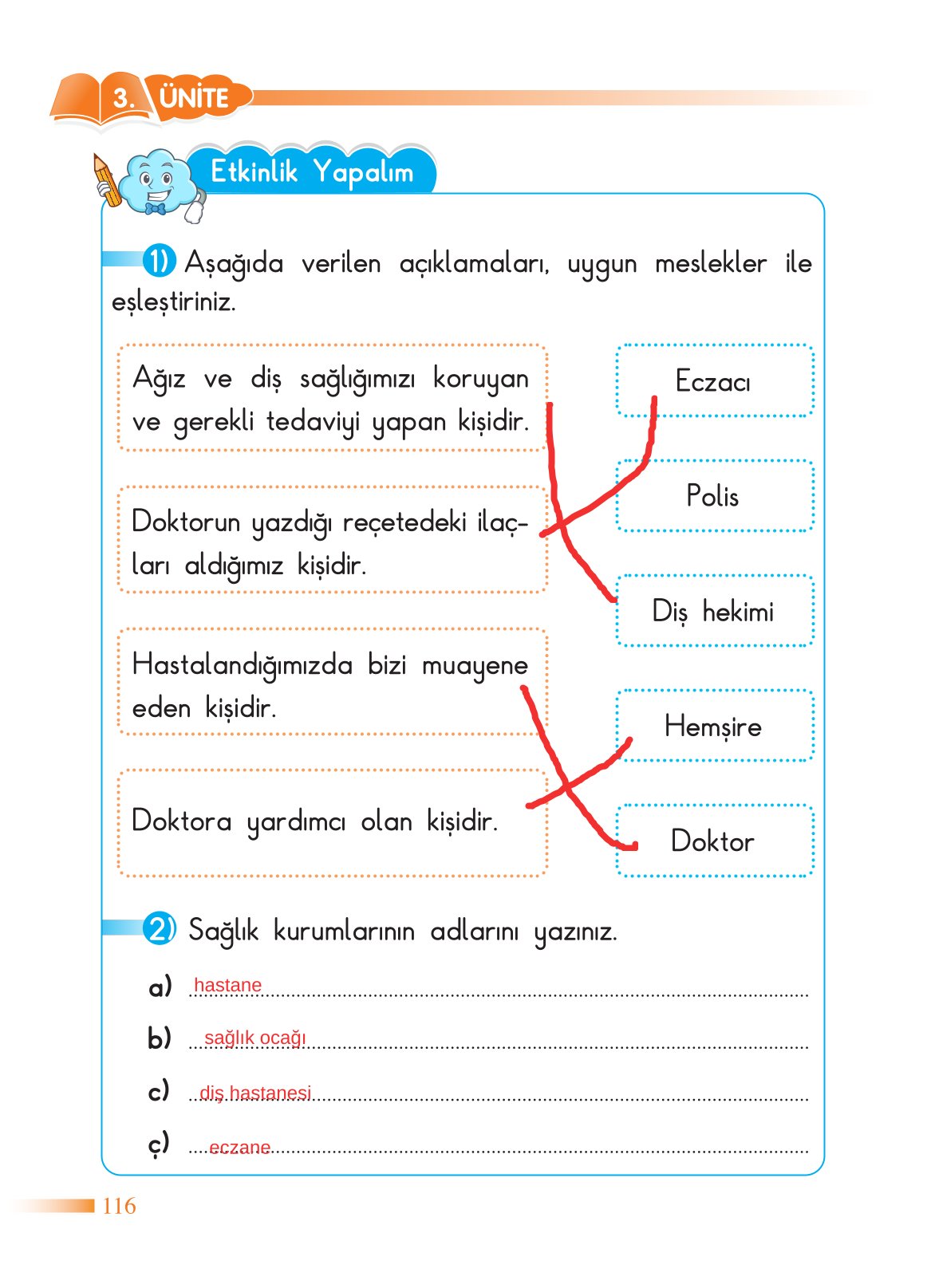 2. Sınıf Sdr Dikey Yayıncılık Hayat Bilgisi Ders Kitabı Sayfa 117 Cevapları