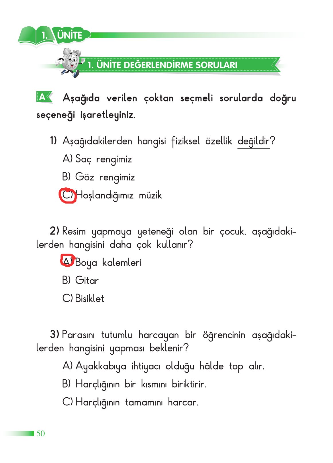 2. Sınıf Sdr Dikey Yayıncılık Hayat Bilgisi Ders Kitabı Sayfa 51 Cevapları