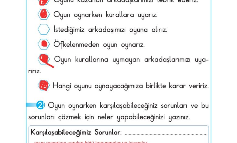 2. Sınıf Sdr Dikey Yayıncılık Hayat Bilgisi Ders Kitabı Sayfa 46 Cevapları