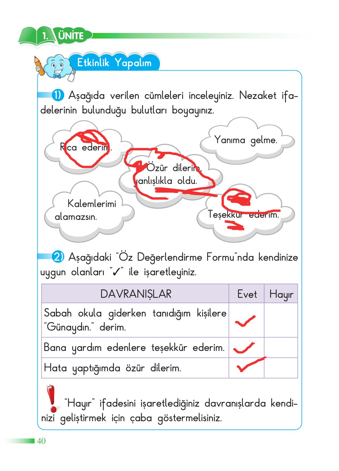 2. Sınıf Sdr Dikey Yayıncılık Hayat Bilgisi Ders Kitabı Sayfa 41 Cevapları