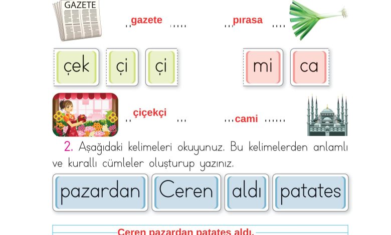 1. Sınıf İlke Yayınları İlk Okuma Yazma Kitabı Ders Kitabı Sayfa 167 Cevapları