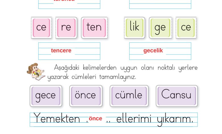 1. Sınıf İlke Yayınları İlk Okuma Yazma Kitabı Ders Kitabı Sayfa 161 Cevapları