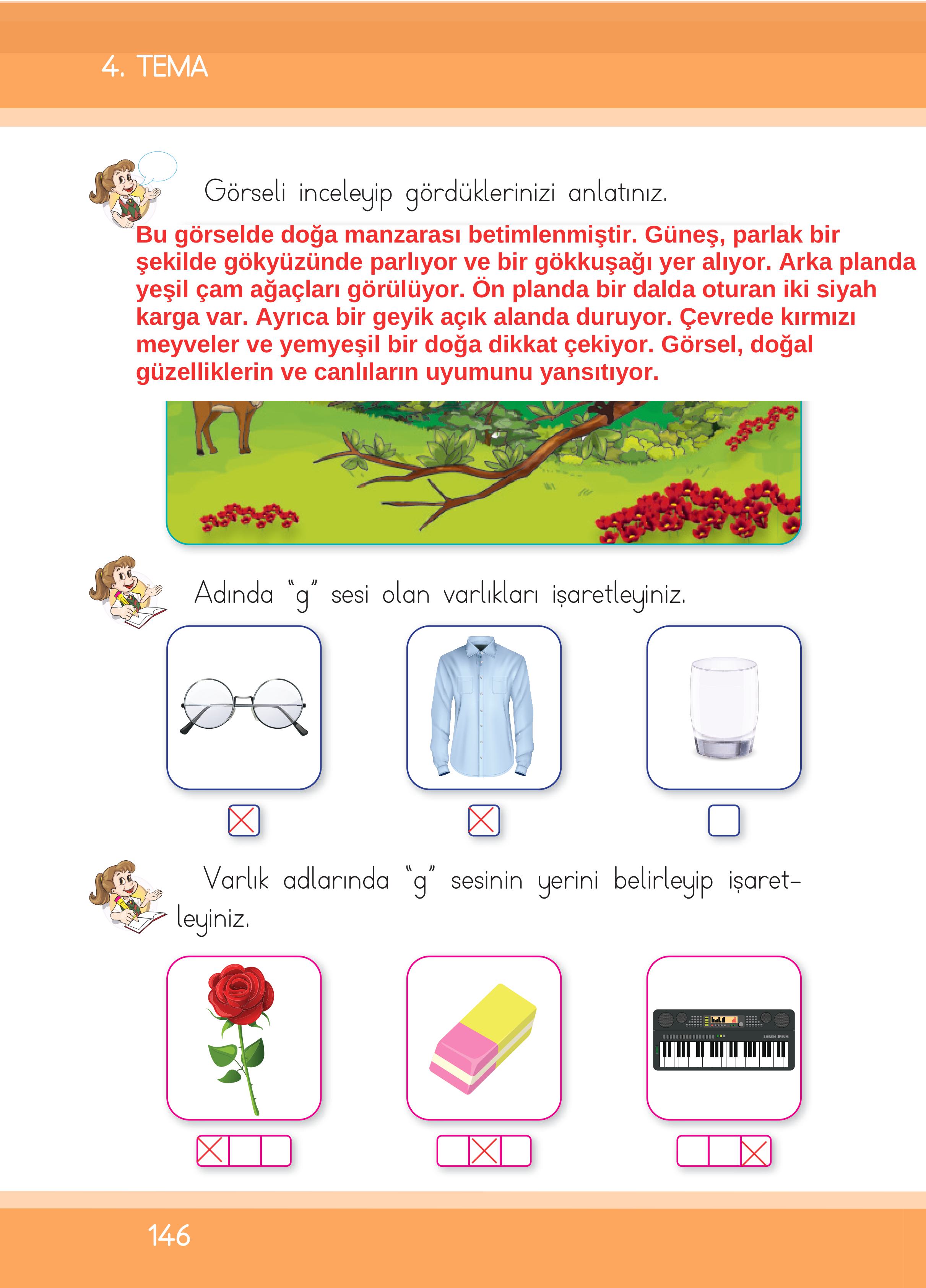 1. Sınıf İlke Yayınları İlk Okuma Yazma Kitabı Ders Kitabı Sayfa 146 Cevapları