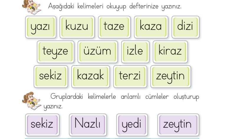 1. Sınıf İlke Yayınları İlk Okuma Yazma Kitabı Ders Kitabı Sayfa 140 Cevapları