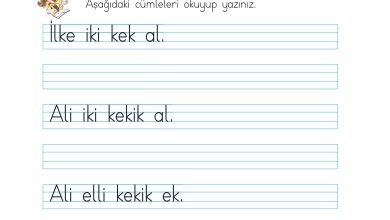 1. Sınıf İlke Yayınları İlk Okuma Yazma Kitabı Ders Kitabı Sayfa 44 Cevapları