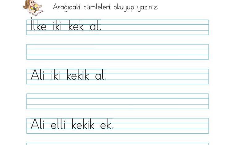 1. Sınıf İlke Yayınları İlk Okuma Yazma Kitabı Ders Kitabı Sayfa 44 Cevapları