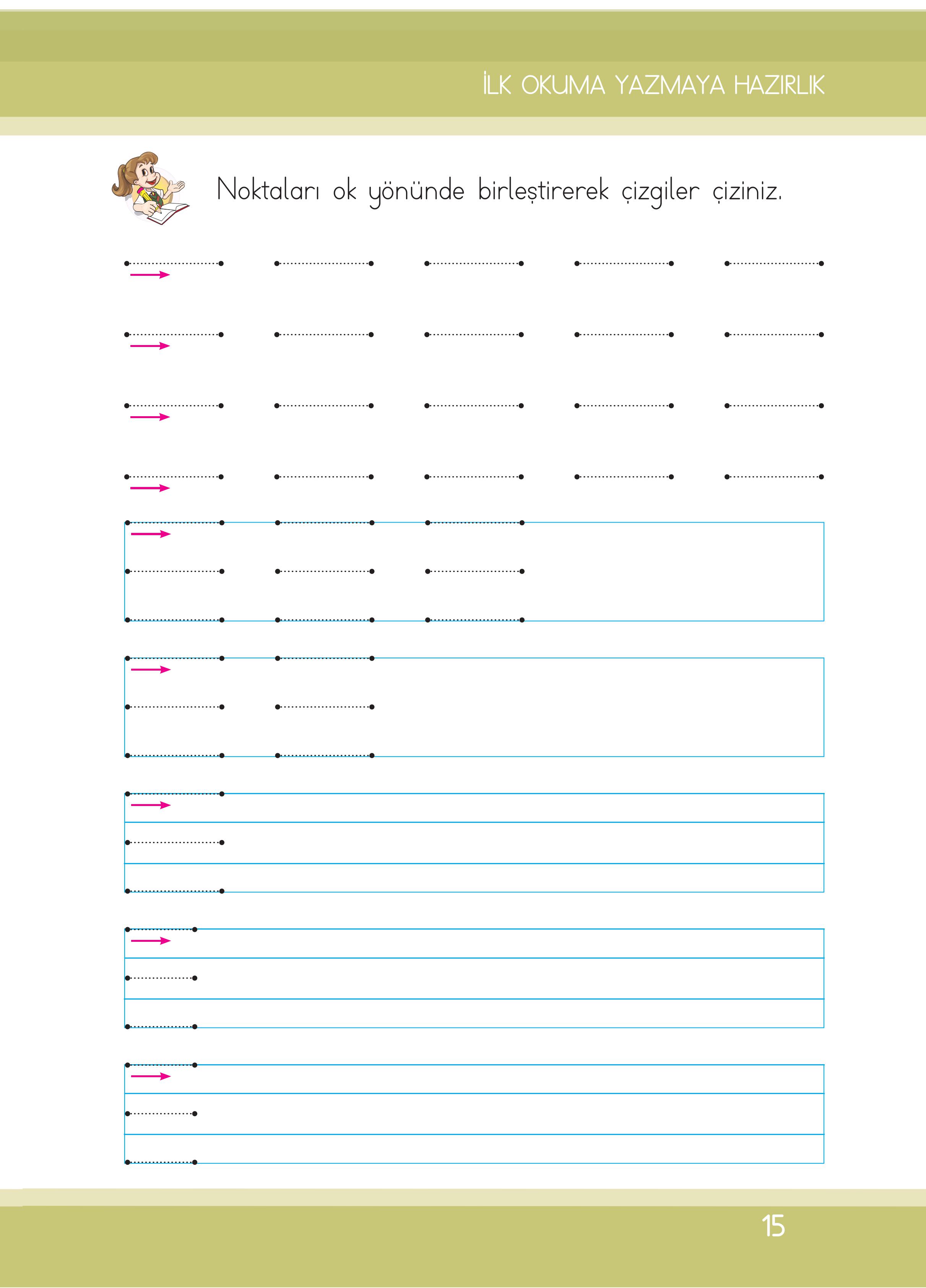 1. Sınıf İlke Yayınları İlk Okuma Yazma Kitabı Ders Kitabı Sayfa 15 Cevapları