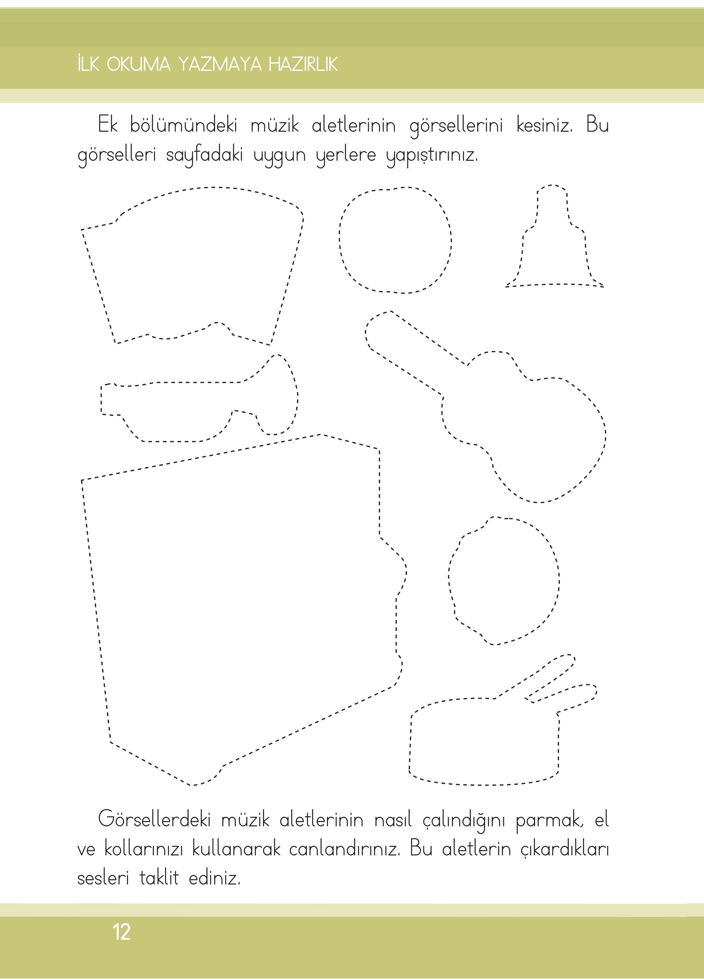 1. Sınıf İlke Yayınları İlk Okuma Yazma Kitabı Ders Kitabı Sayfa 12 Cevapları