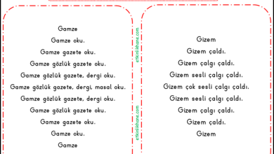 “G Sesi” Hızlı Okuma Metinleri