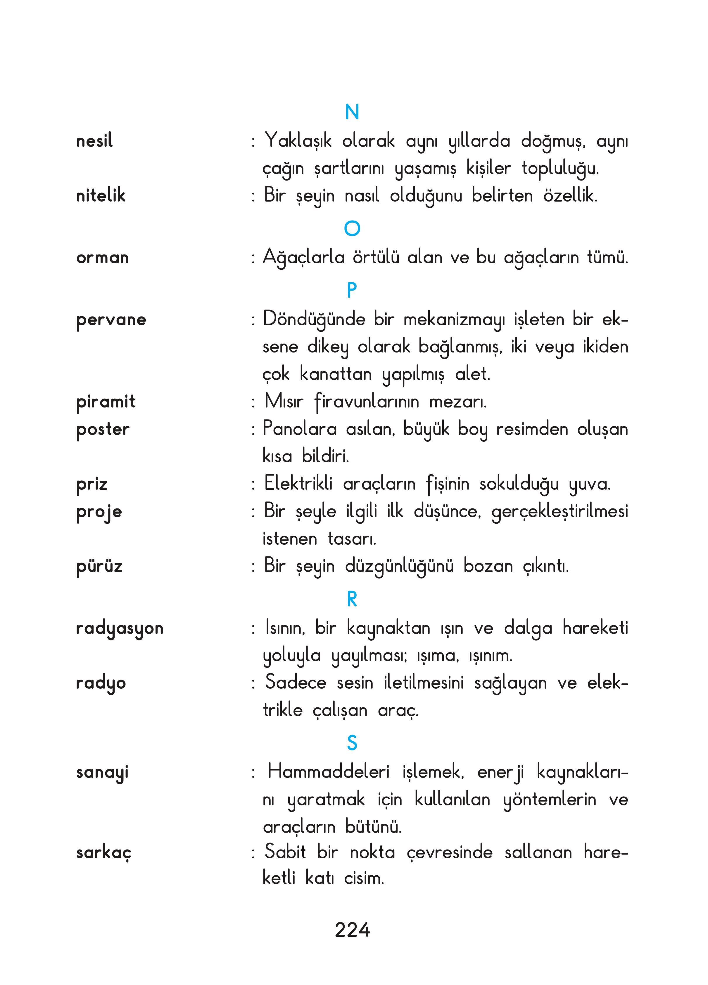 3. Sınıf Sdr Dikey Yayıncılık Fen Bilimleri Ders Kitabı Sayfa 224 Cevapları