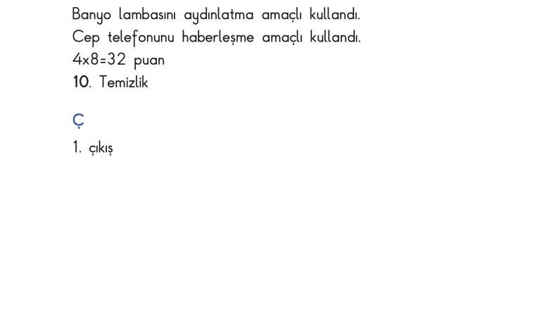 3. Sınıf Sdr Dikey Yayıncılık Fen Bilimleri Ders Kitabı Sayfa 220 Cevapları