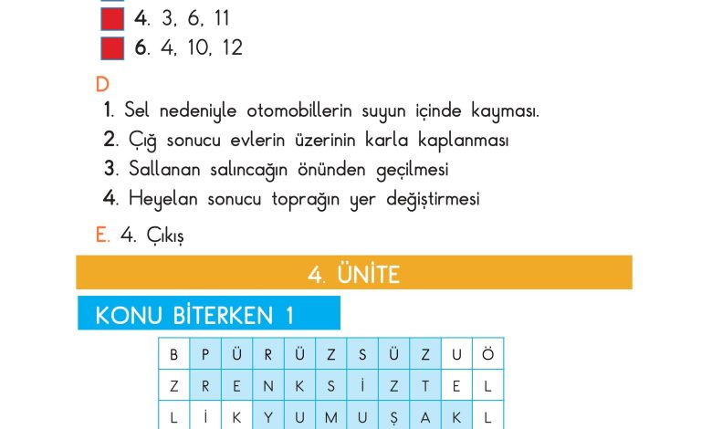 3. Sınıf Sdr Dikey Yayıncılık Fen Bilimleri Ders Kitabı Sayfa 212 Cevapları