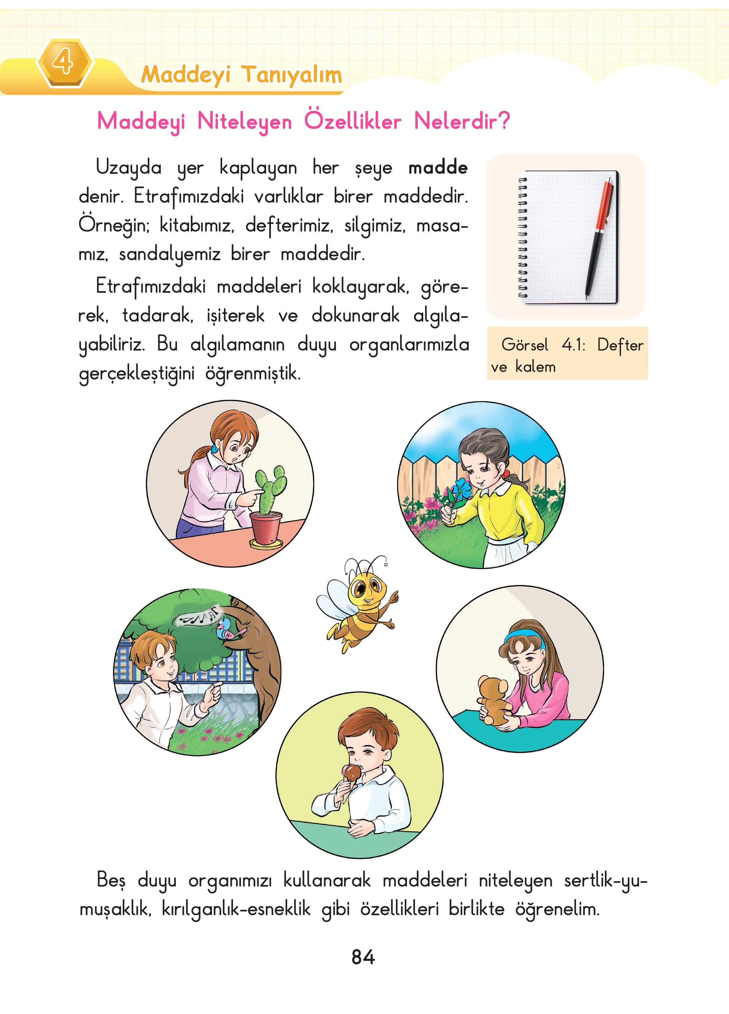 3. Sınıf Sdr Dikey Yayıncılık Fen Bilimleri Ders Kitabı Sayfa 84 Cevapları