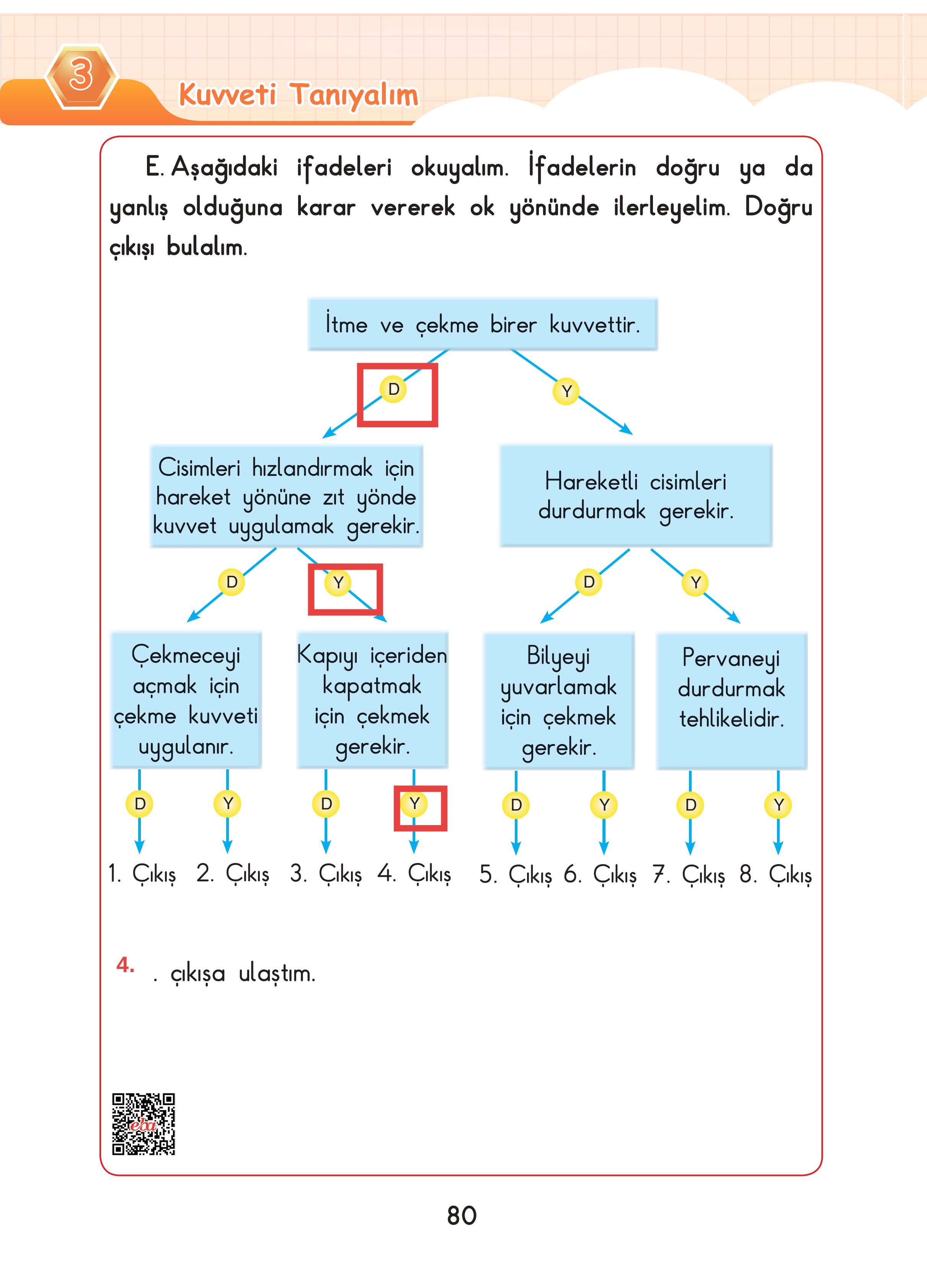 3. Sınıf Sdr Dikey Yayıncılık Fen Bilimleri Ders Kitabı Sayfa 80 Cevapları