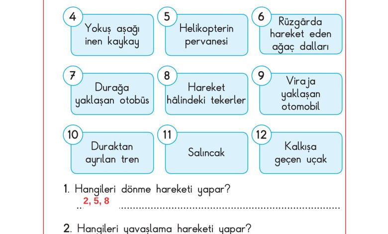 3. Sınıf Sdr Dikey Yayıncılık Fen Bilimleri Ders Kitabı Sayfa 79 Cevapları