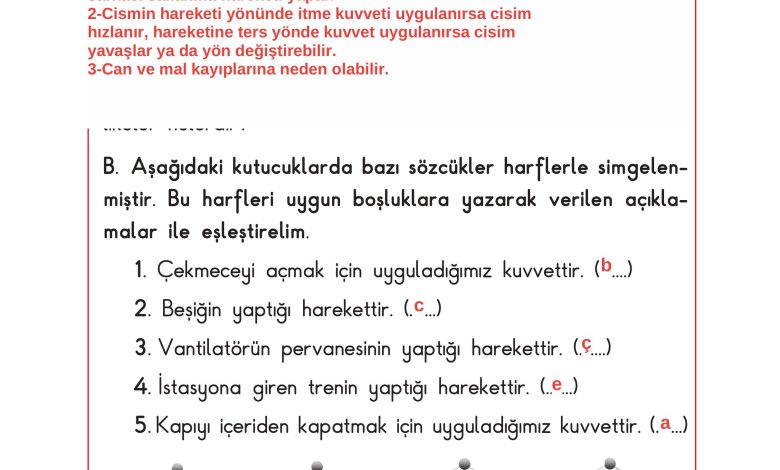 3. Sınıf Sdr Dikey Yayıncılık Fen Bilimleri Ders Kitabı Sayfa 77 Cevapları