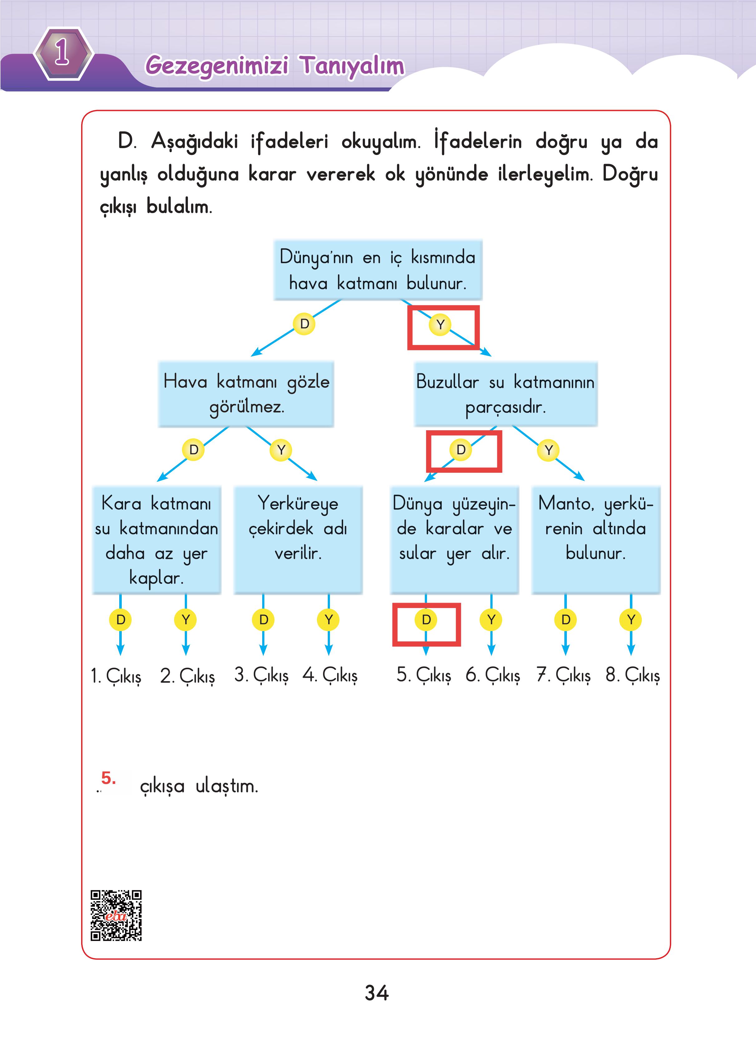 3. Sınıf Sdr Dikey Yayıncılık Fen Bilimleri Ders Kitabı Sayfa 34 Cevapları