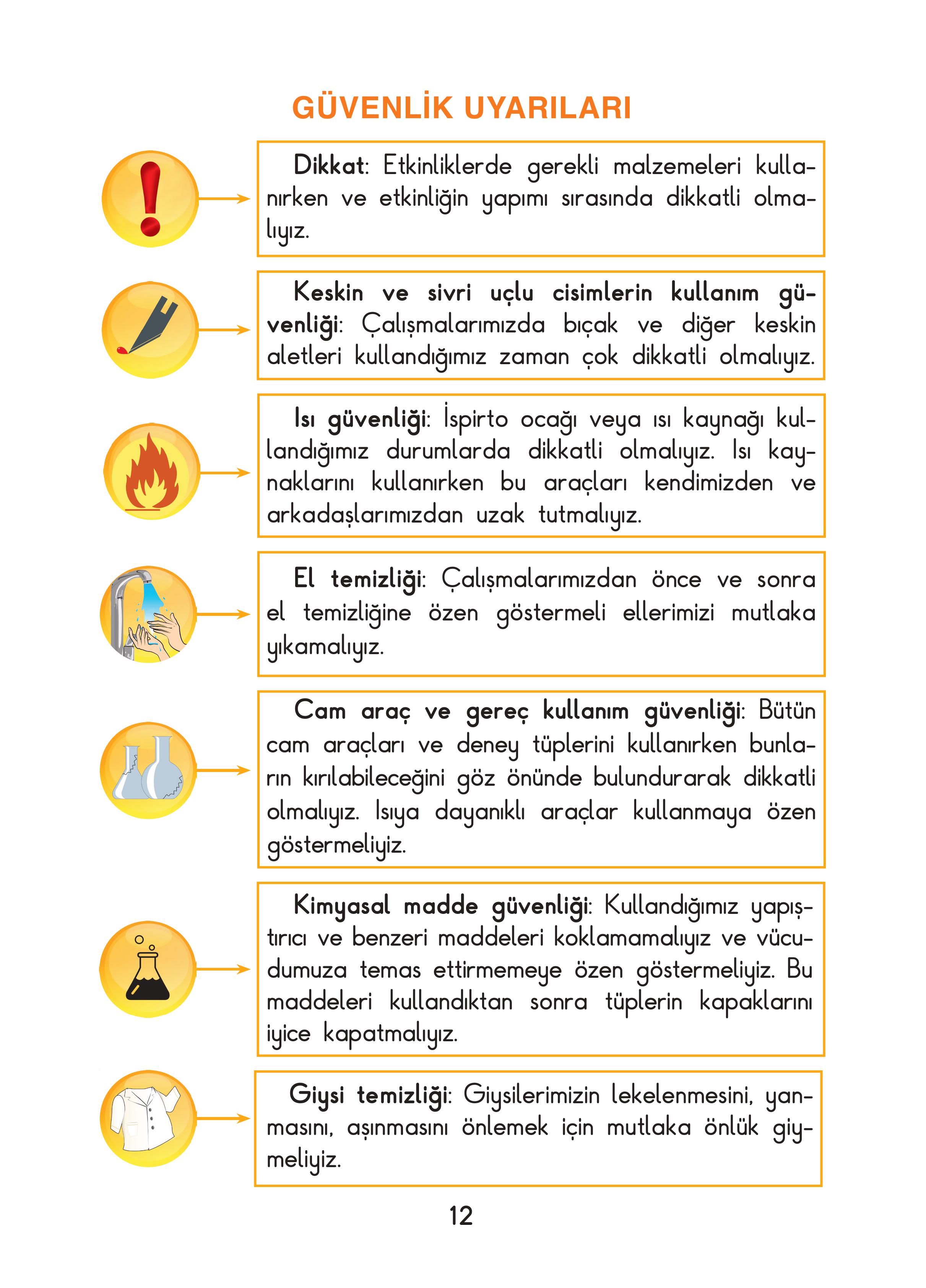 3. Sınıf Sdr Dikey Yayıncılık Fen Bilimleri Ders Kitabı Sayfa 12 Cevapları