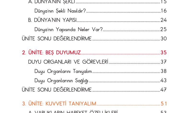 3. Sınıf Sdr Dikey Yayıncılık Fen Bilimleri Ders Kitabı Sayfa 7 Cevapları