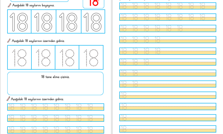 18 Sayısı Öğretimi (Yeni Müfredata Uygun)