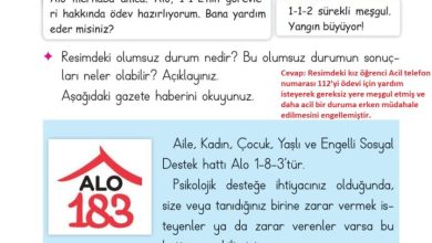 2. Sınıf Hayat Bilgisi Ata Yayıncılık Sayfa 114 Cevapları