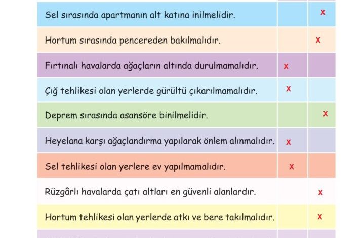 2. Sınıf Hayat Bilgisi Ata Yayıncılık Sayfa 192 Cevapları