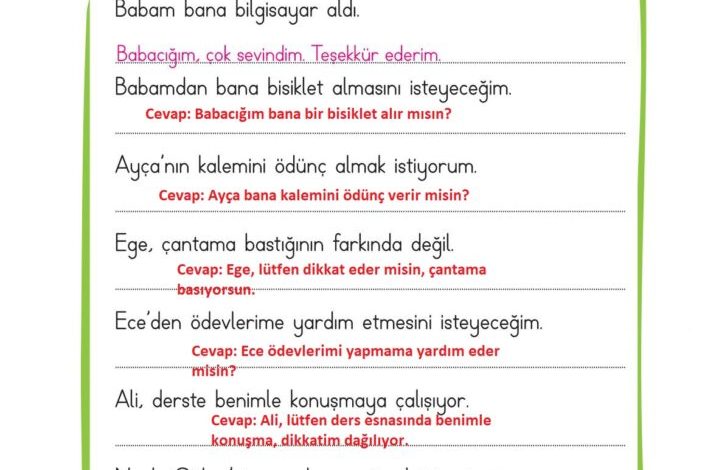 2. Sınıf Hayat Bilgisi Ata Yayıncılık Sayfa 36 Cevapları