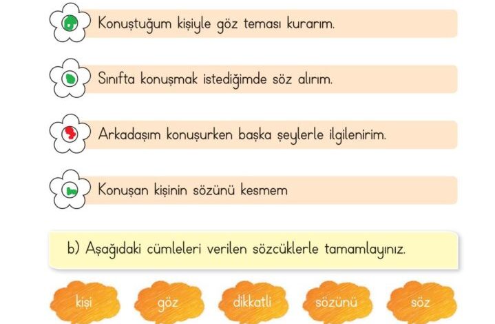 2. Sınıf Hayat Bilgisi Ata Yayıncılık Sayfa 38 Cevapları