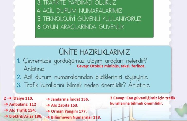 2. Sınıf Hayat Bilgisi Meb Yayınları Sayfa 141 Cevapları