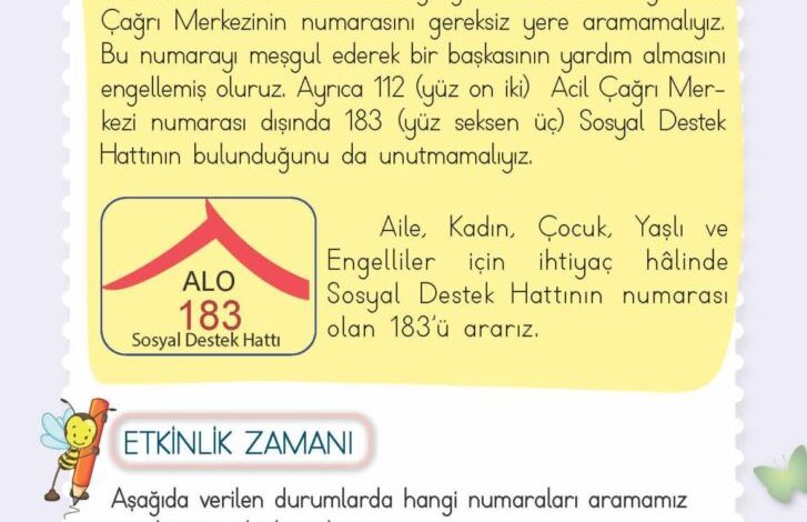 2. Sınıf Hayat Bilgisi Meb Yayınları Sayfa 155 Cevapları