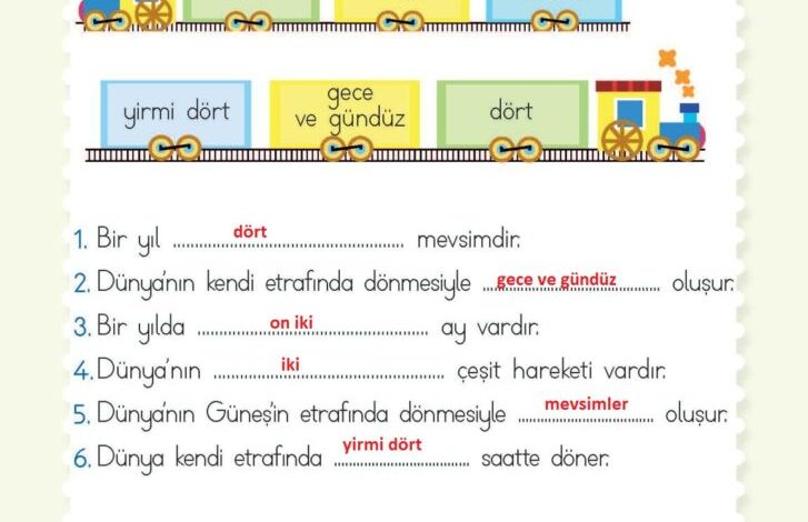 2. Sınıf Hayat Bilgisi Meb Yayınları Sayfa 242 Cevapları