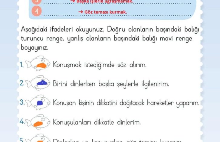 2. Sınıf Hayat Bilgisi Meb Yayınları Sayfa 48 Cevapları