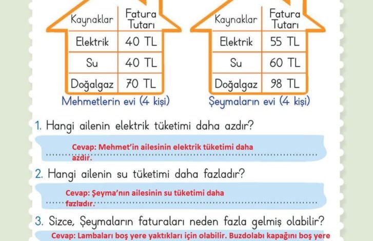 2. Sınıf Hayat Bilgisi Meb Yayınları Sayfa 88 Cevapları