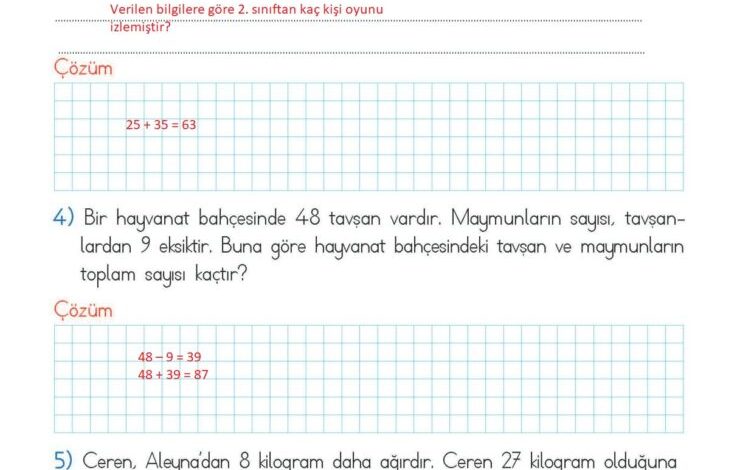 2. Sınıf Matematik Meb Yayınları Sayfa 118 Cevapları