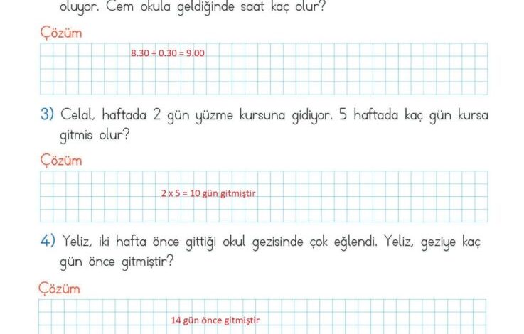 2. Sınıf Matematik Meb Yayınları Sayfa 229 Cevapları