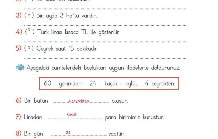 2. Sınıf Matematik Meb Yayınları Sayfa 243 Cevapları