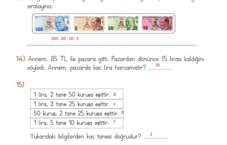 2. Sınıf Matematik Meb Yayınları Sayfa 244 Cevapları