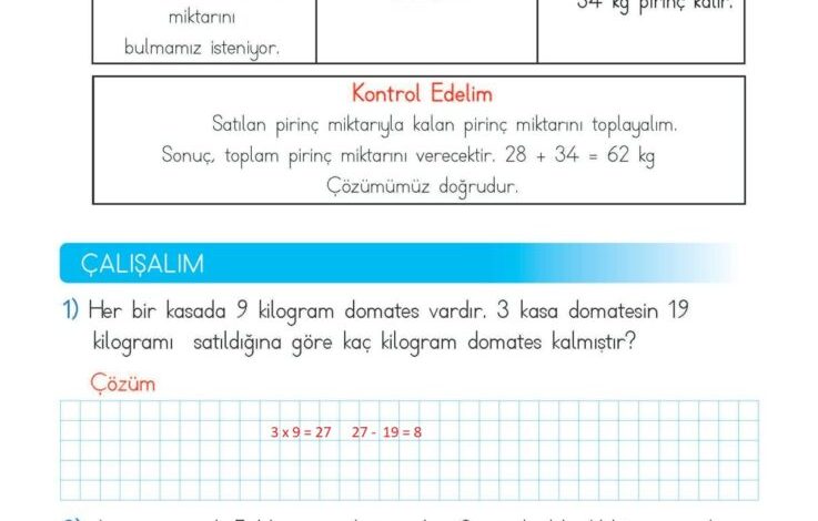 2. Sınıf Matematik Meb Yayınları Sayfa 288 Cevapları