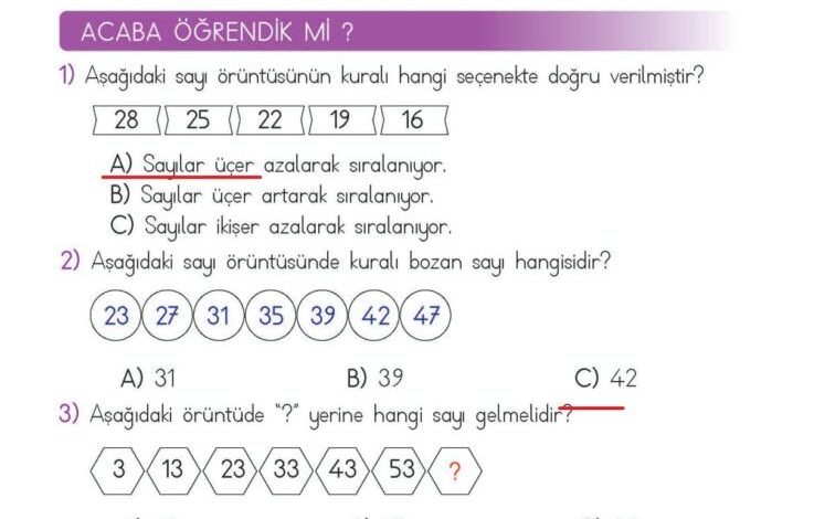 2. Sınıf Matematik Meb Yayınları Sayfa 43 Cevapları