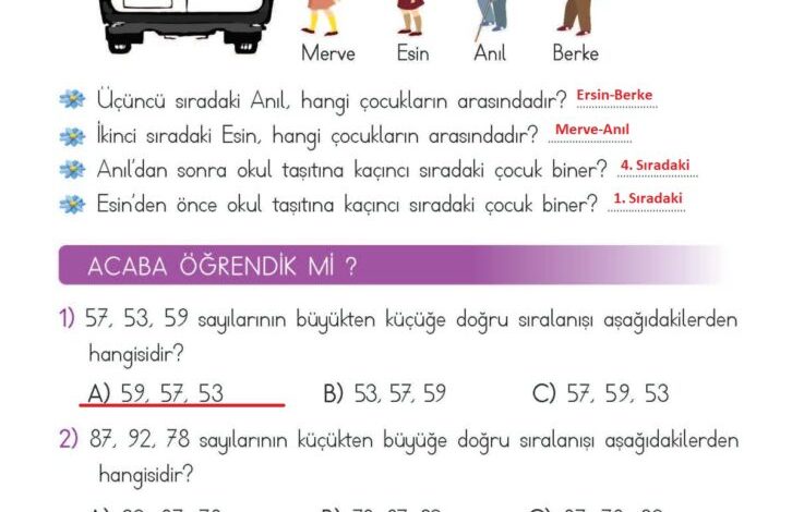 2. Sınıf Matematik Meb Yayınları Sayfa 50 Cevapları