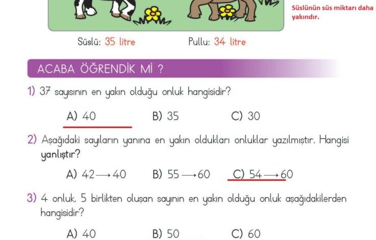 2. Sınıf Matematik Meb Yayınları Sayfa 54 Cevapları