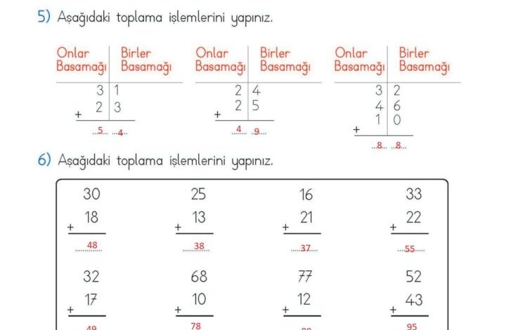 2. Sınıf Matematik Meb Yayınları Sayfa 61 Cevapları