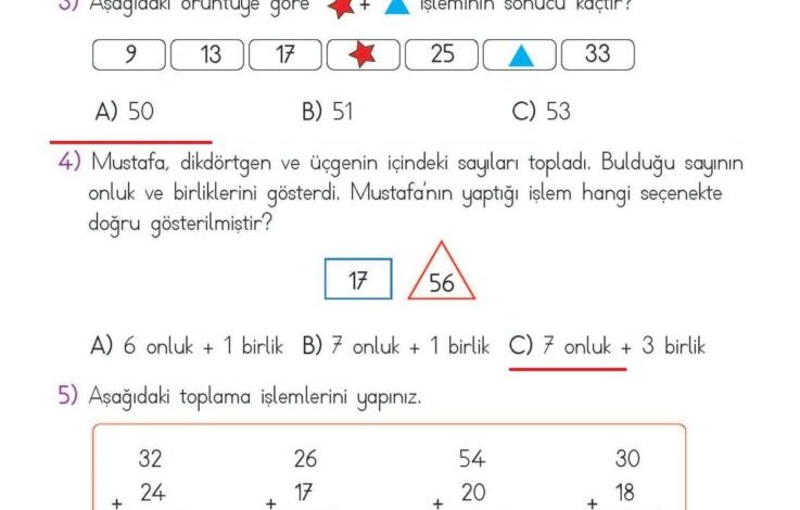 2. Sınıf Matematik Meb Yayınları Sayfa 67 Cevapları