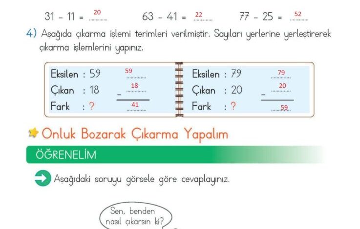 2. Sınıf Matematik Meb Yayınları Sayfa 72 Cevapları