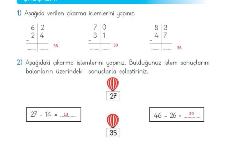 2. Sınıf Matematik Meb Yayınları Sayfa 75 Cevapları