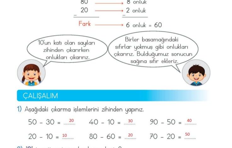 2. Sınıf Matematik Meb Yayınları Sayfa 79 Cevapları