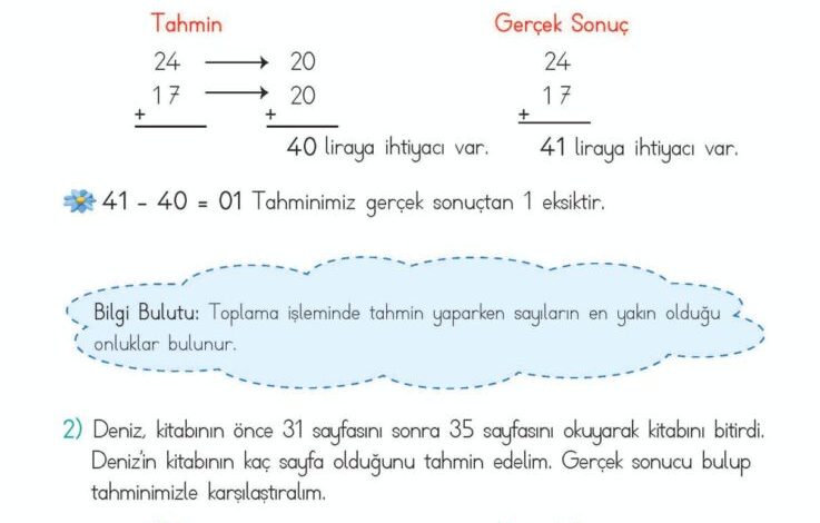 2. Sınıf Matematik Meb Yayınları Sayfa 89 Cevapları