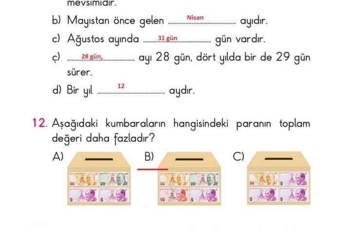 2. Sınıf Matematik Pasifik Yayınları Sayfa 201 Cevapları