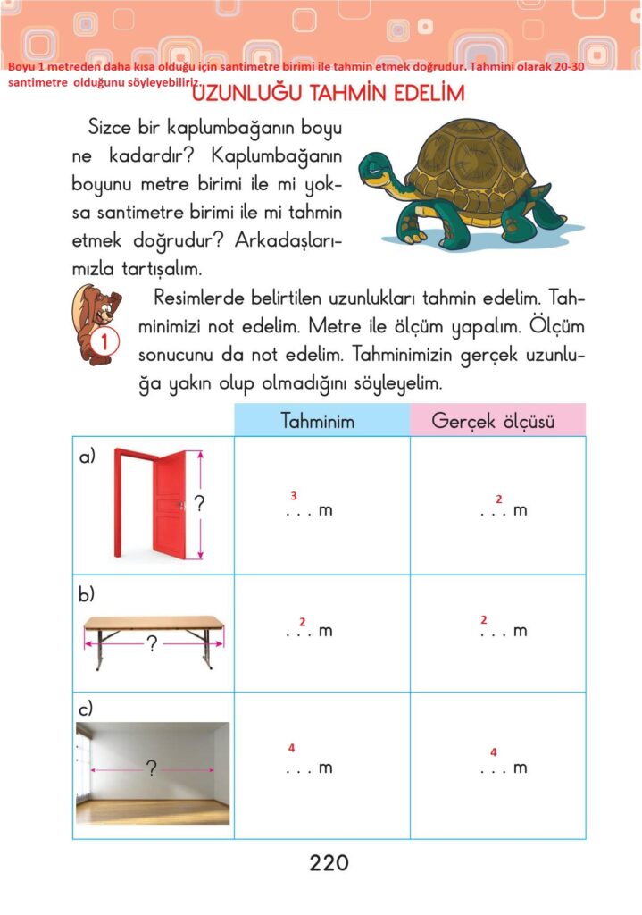 2. Sınıf Matematik Pasifik Yayınları Sayfa 220 Cevapları