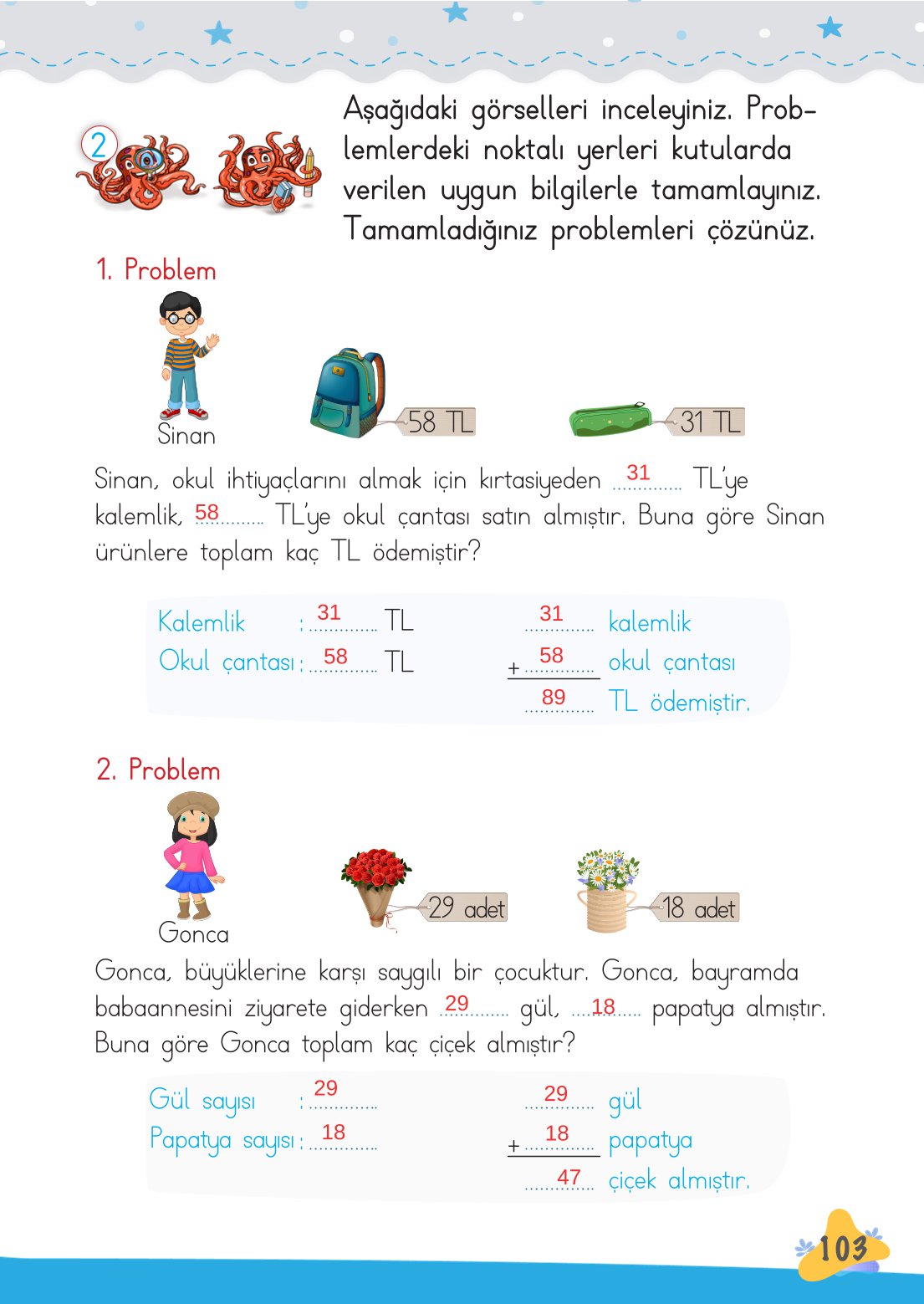 2. Sınıf Meb Yayınları Matematik Ders Kitabı Sayfa 104 Cevapları